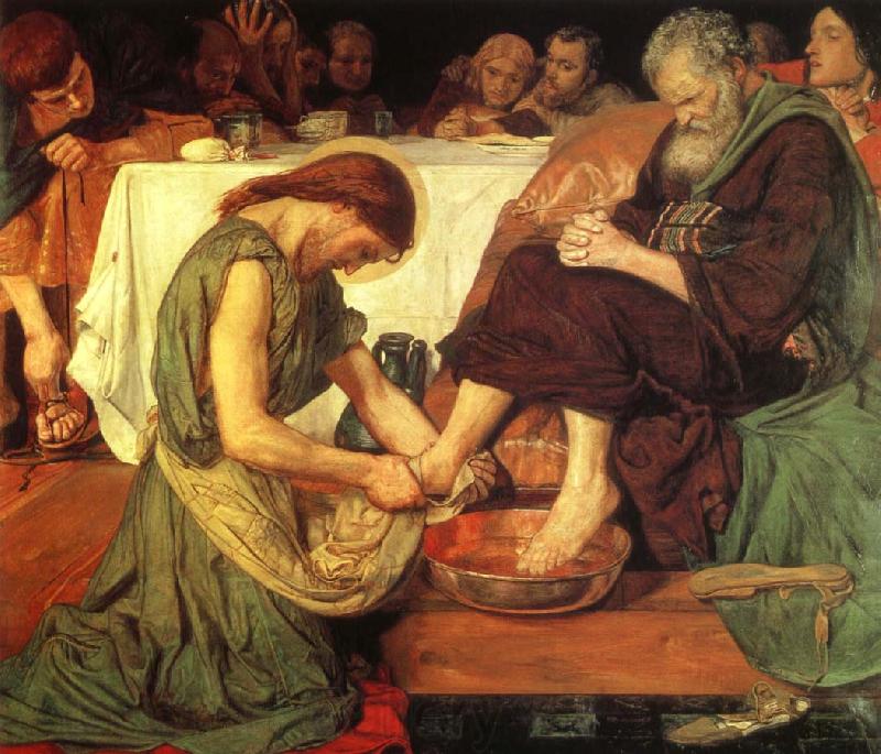 Ford Madox Brown Jesus Washing France oil painting art